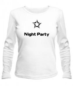 Женский лонгслив Night party