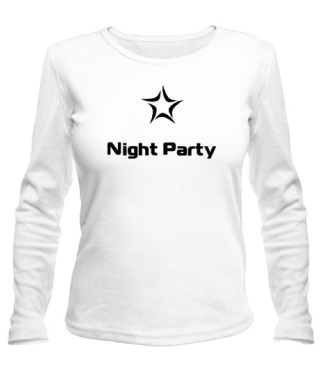 Женский лонгслив Night party