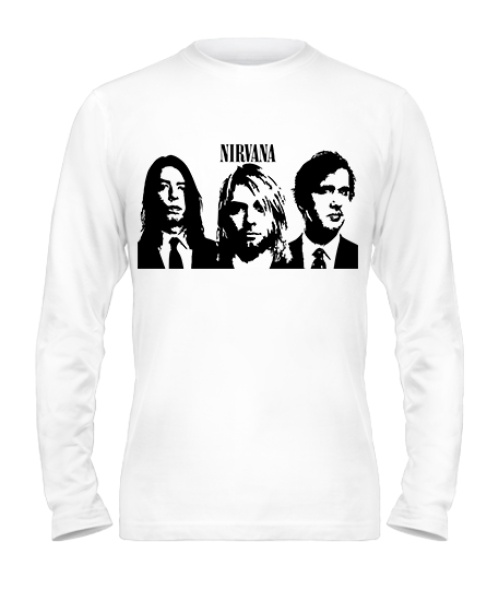 Мужской Лонгслив Nirvana Вариант №2