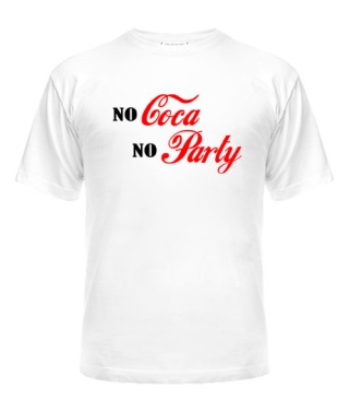 Мужская Футболка no Coca no Party