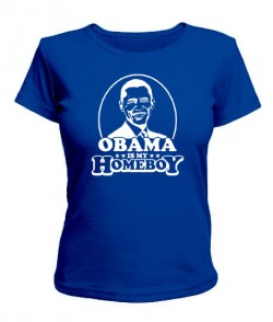 Женская футболка Обама