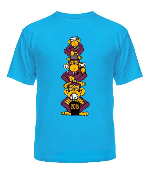 Мужская Футболка Год обезьяны