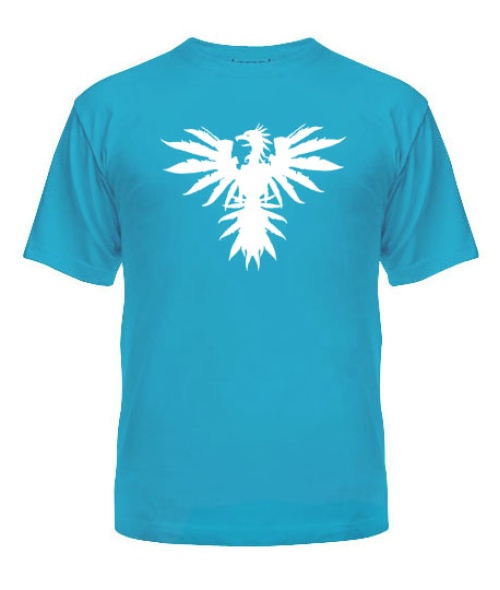 Мужская Футболка Ободраный орел