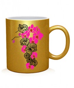 Чашка арт Орхідеї