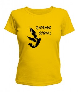 Женская футболка Parkoor School