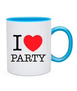 Чашка I love party-Вариант 2