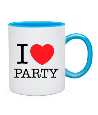 Чашка I love party-Вариант 2