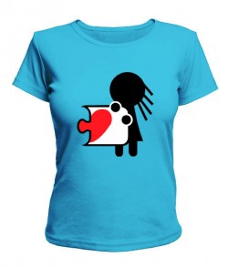 Женская футболка Пазлы