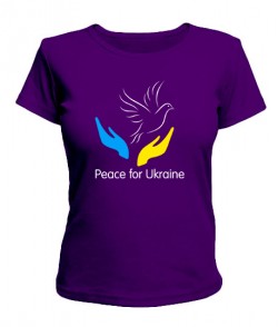 Женская футболка Peace for Ukraine