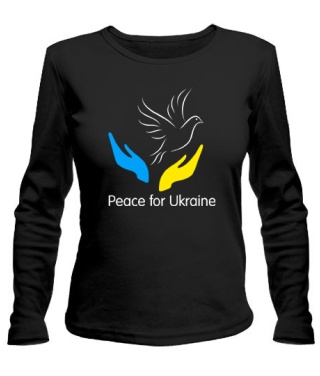 Женский лонгслив Peace for Ukraine