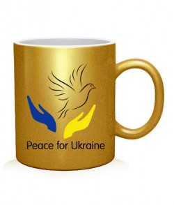 Чашка арт Peace for Ukraine