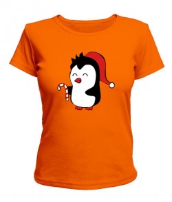 Женская футболка Пингвиненок Вариант 2
