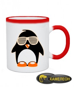 Чашка хамелеон Пингвин