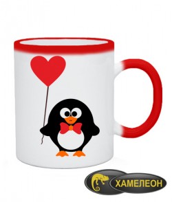 Чашка хамелеон Пингвинята (для него)