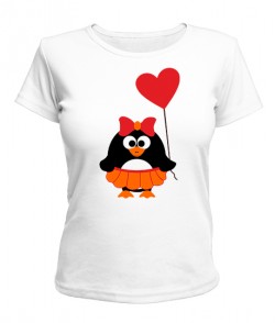 Женская футболка Пингвинята