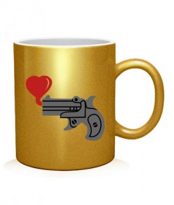 Чашка арт Пистолет любви