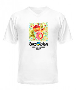 Чоловіча футболка з V-подібним вирізом Євробачення 2017 №5
