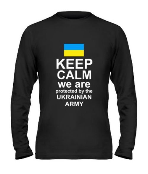 Чоловічий лонгслів Keep calm we are protected