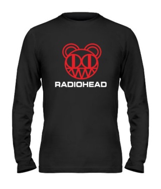 Чоловічий лонгслів (Чорний XL) Radiohead Варіант №2