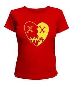 Женская футболка Раненое сердце