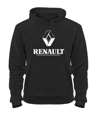 Толстовка-худи (Черная XXL) Рено (Renault)