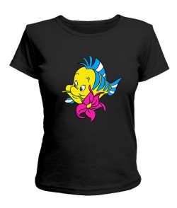 Женская футболка Рыбка Флаундер