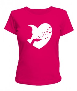 Женская футболка Сердце Вариант №6