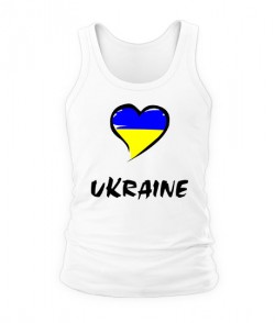 Мужская Майка Сердце Ukraine