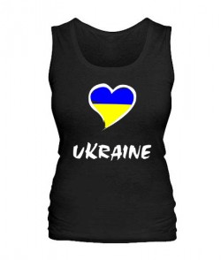 Женская майка Сердце Ukraine