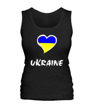 Женская майка Сердце Ukraine