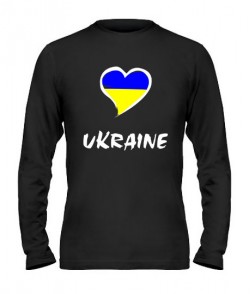 Чоловічий лонгслів Серце Ukraine