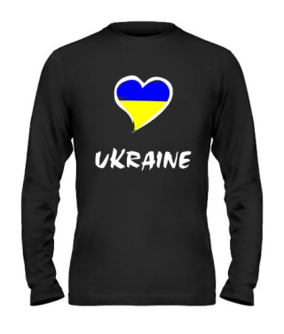 Чоловічий лонгслів Серце Ukraine