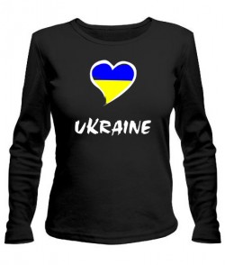 Женский лонгслив Сердце Ukraine