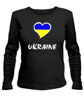 Женский лонгслив Сердце Ukraine