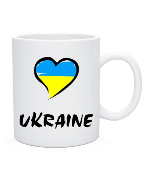 Чашка Сердце Ukraine