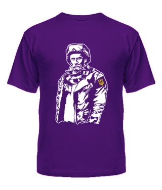 Чоловіча футболка (Фіолетовий XL) Тарас Шевченко №4