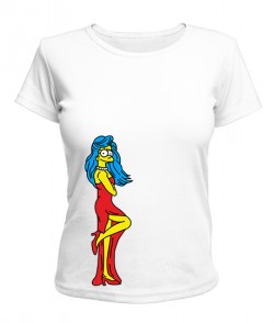 Женская футболка Симпсоны-парочка