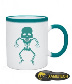 Чашка хамелеон Скелет