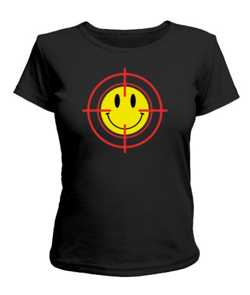 Жіноча футболка Смайл на прицілі