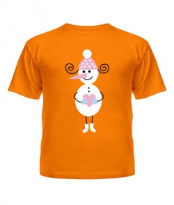 Дитяча футболка Сніговичок №2