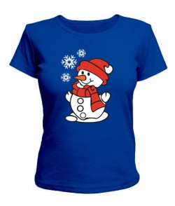 Жіноча футболка Сніговічок