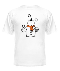 Чоловіча футболка Сніговик