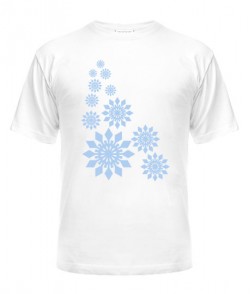 Чоловіча футболка Сніжинки