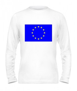 Мужской Лонгслив Флаг Евросоюза Вариант №2
