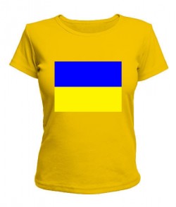Жіноча футболка Прапор України Варіант №2
