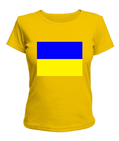 Жіноча футболка Прапор України Варіант №2