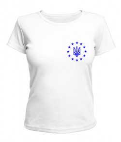 Жіноча футболка Герб України Варіант №4