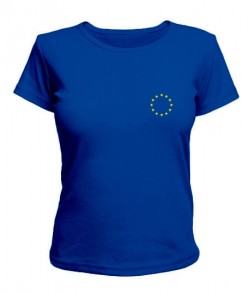 Женская футболка Флаг Евросоюза Вариант №1