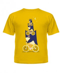 Дитяча футболка Сова на велосипеді