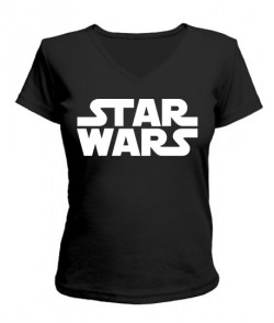 Женская футболка с V-образным вырезом Star Wars №16